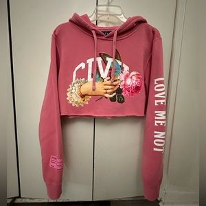 Vintage Civil Regime “Love Me Not” Cropped Sweatshirt